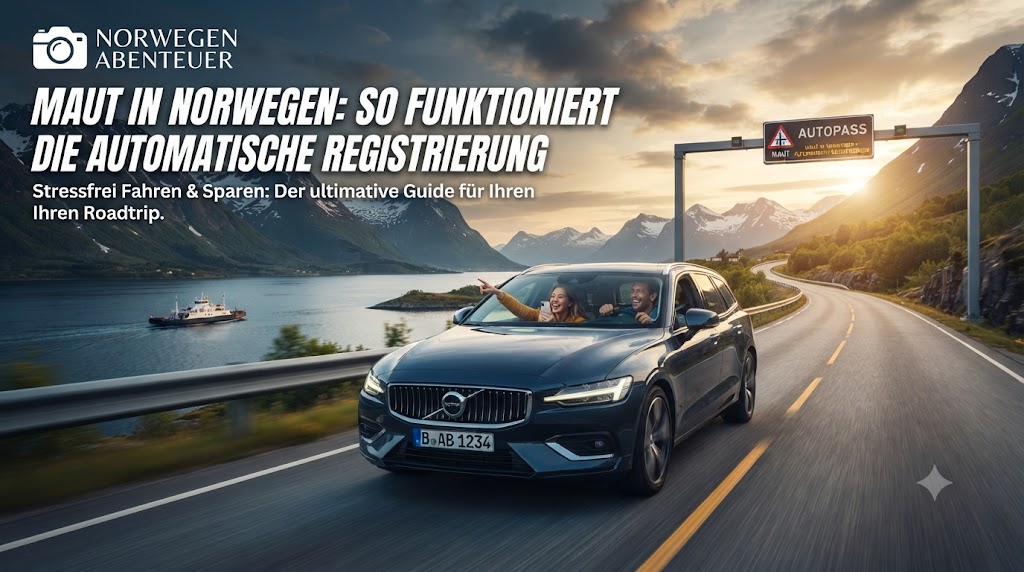 Maut in Norwegen Automatische Registrierung für ausländische Fahrzeuge – Eindruck aus Norwegen
