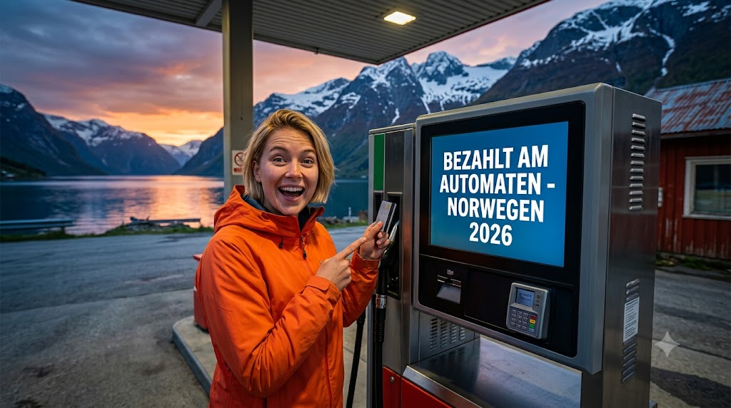 Tanken in Norwegen So funktionieren Tankstellen-Automaten – Eindruck aus Norwegen