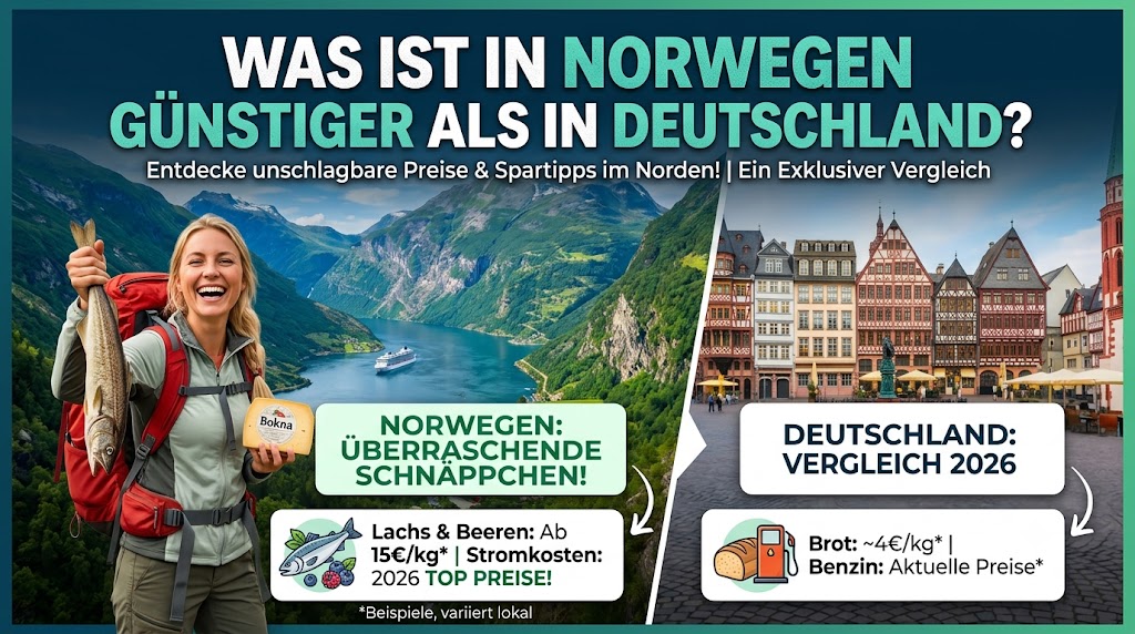 Was ist in Norwegen günstiger als in Deutschland – Eindruck aus Norwegen